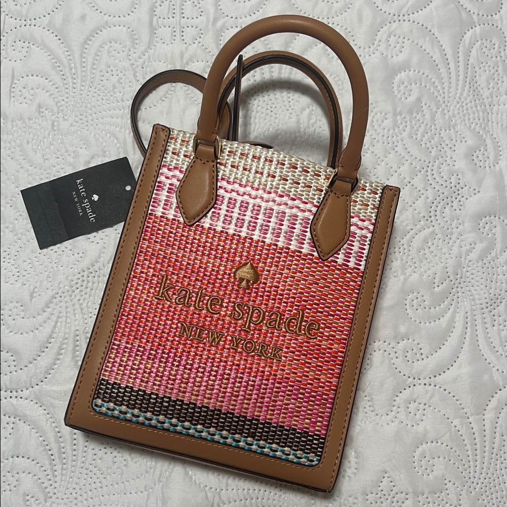 NWT- kate spade Mini Ellie Bag/ Crossbody/ Pink and Brown
